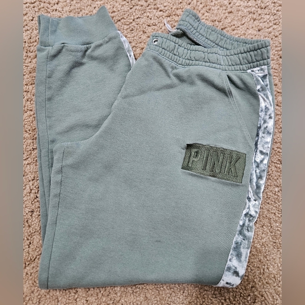PINK Victoria's Secret Green Joggers